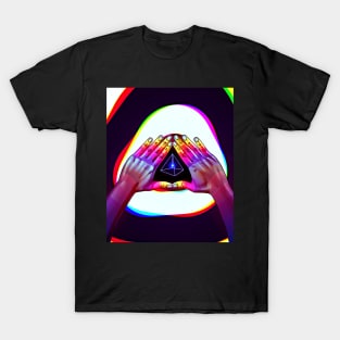 Psychedelic Energy Hands 5 (GIF) T-Shirt